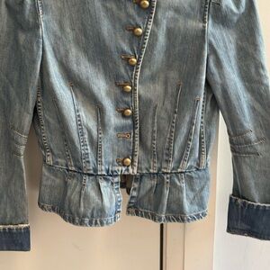 Marc by Marc Jacob’s Stylish Denim Jacket with Gold Buttons